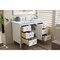 James Martin Vanities Palisades 48in Single Vanity, Bright White w/ 3 CM Carrara Marble Top 527-V48-BW-3CAR - alternate 3